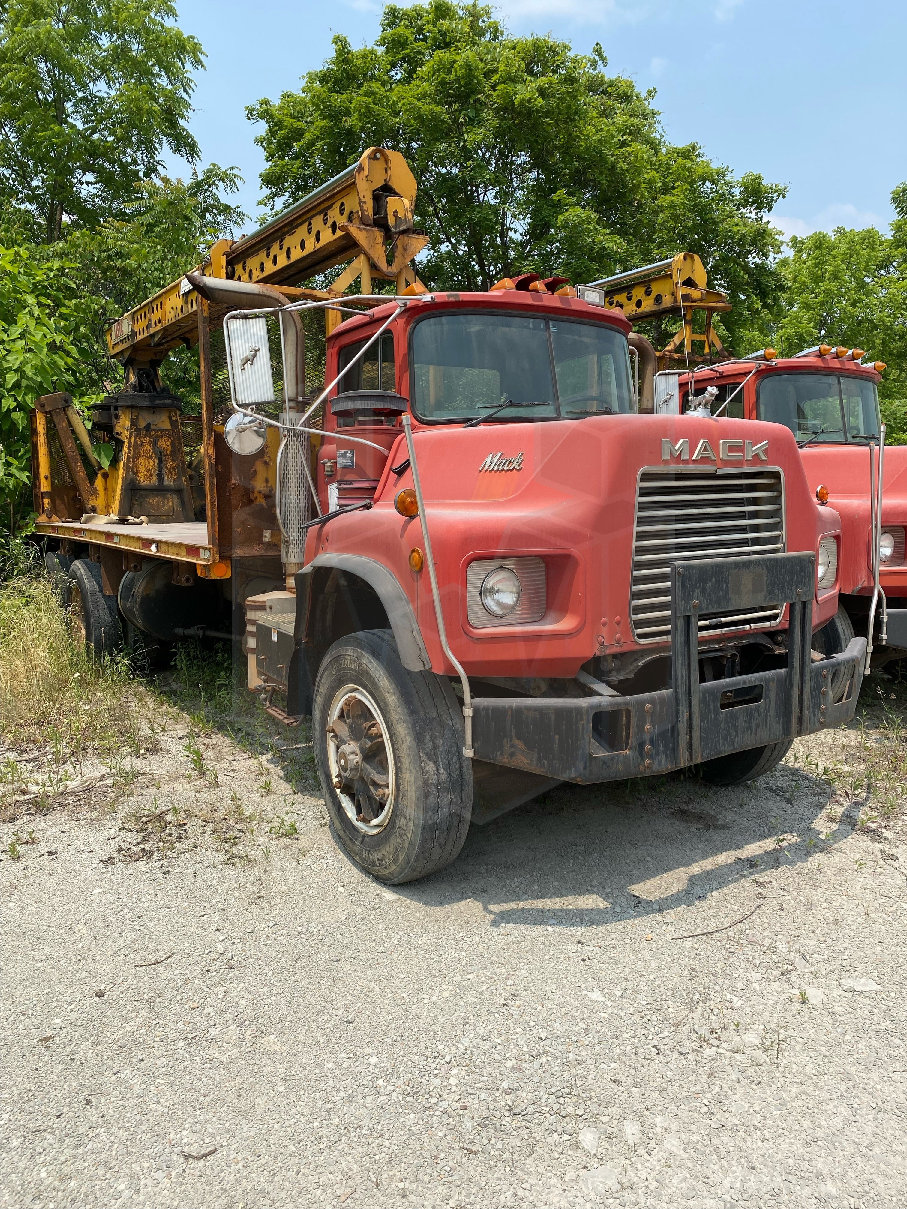 Mack boom truck
