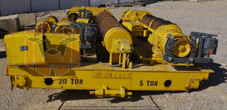 P & H hoist: 20 ton capacity