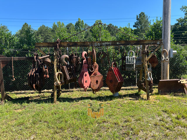 Assorted Crane Hook Blocks, Snatch Blocks, Sheaves & Rigging Hardware