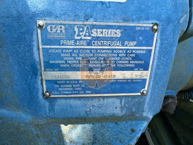Gorman-Rupp PA6C60-4045D Prime-Aire Centrifugal Pump