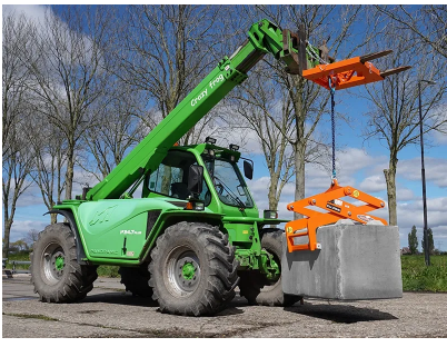 BB-CL80 concrete block clamp for lifting 24-inch and 30-inch concrete blocks, heavy-duty 8,250 lb capacity clamp.”