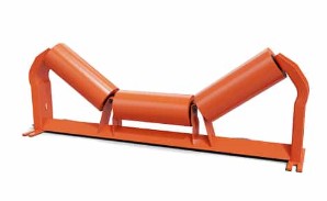 C4-20E-24 equal troughing conveyor idler, 24-inch belt width, 20-degree angle, heavy-duty industrial roller