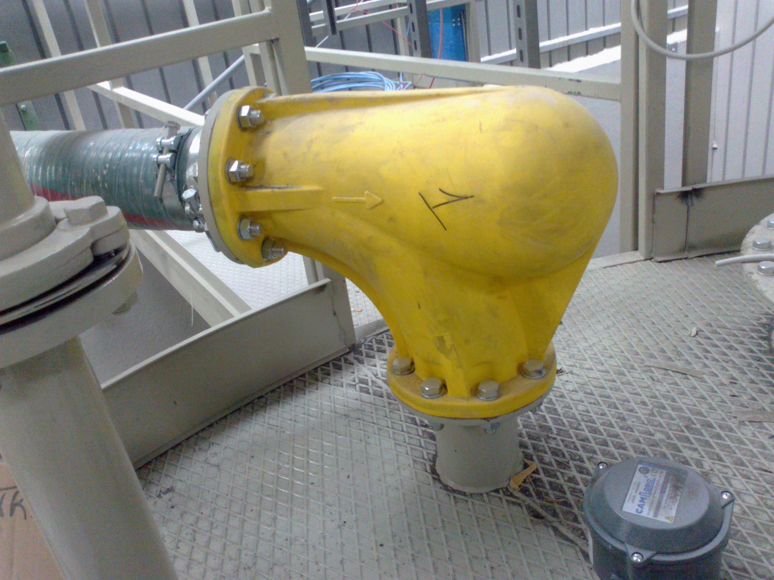 EXTRABEND pipe elbow for high abrasion industrial pipeline systems.
