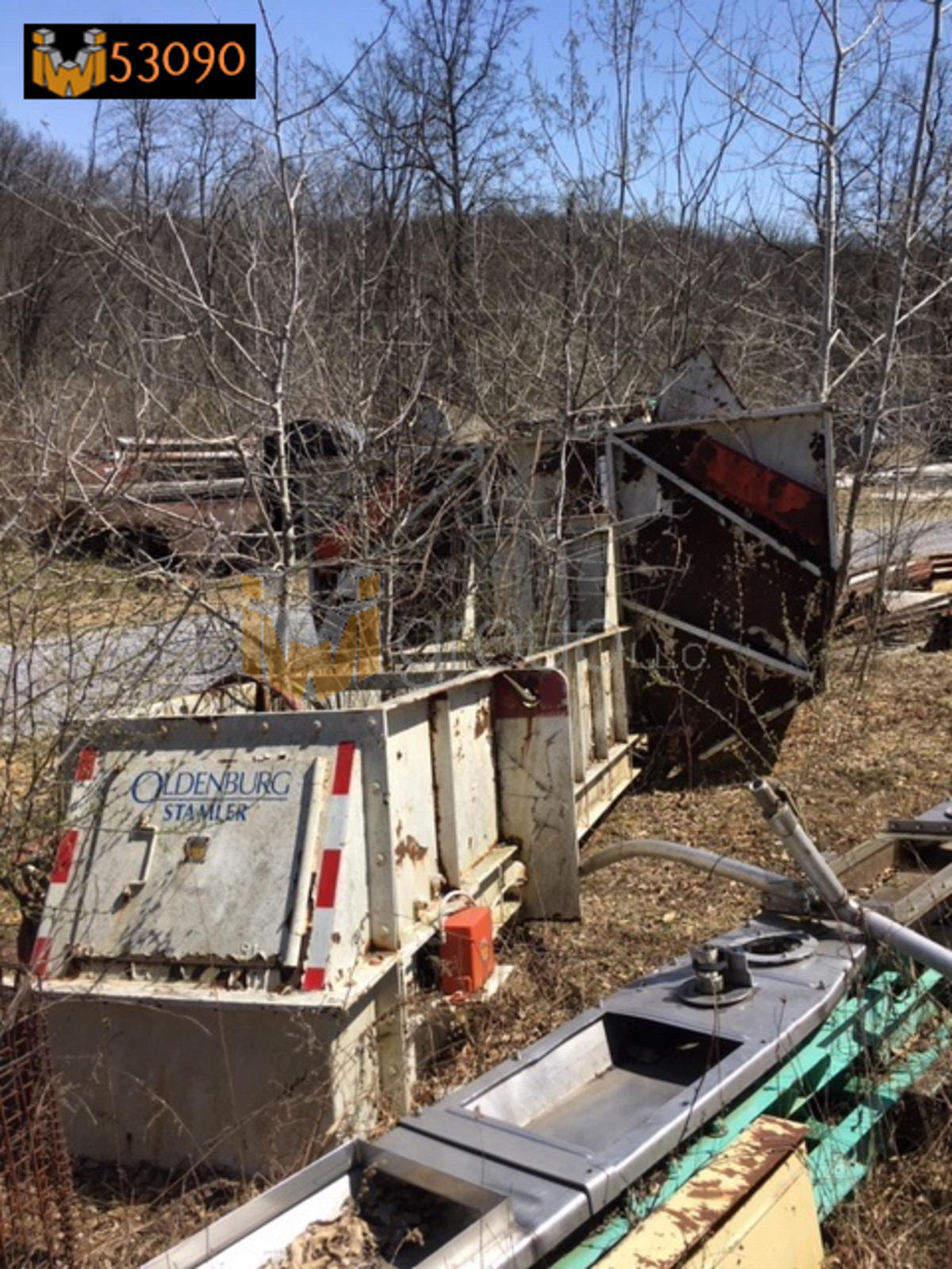Oldenburg Stamler Steel Flight Feeder Conveyor