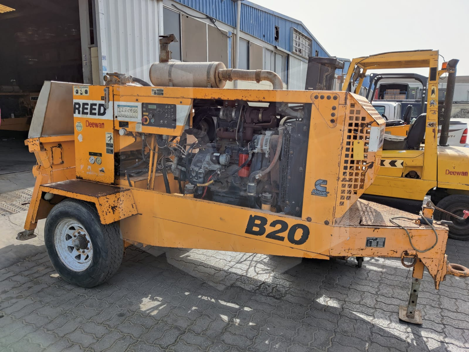 Reed concrete pump