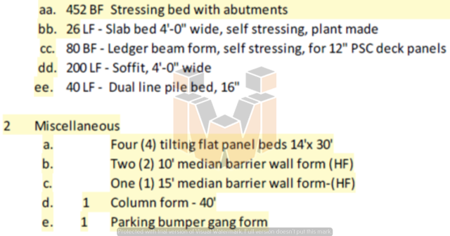 Prestress Casting Bed Equipment