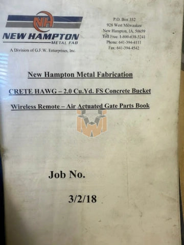 New Hampton Concrete Bucket