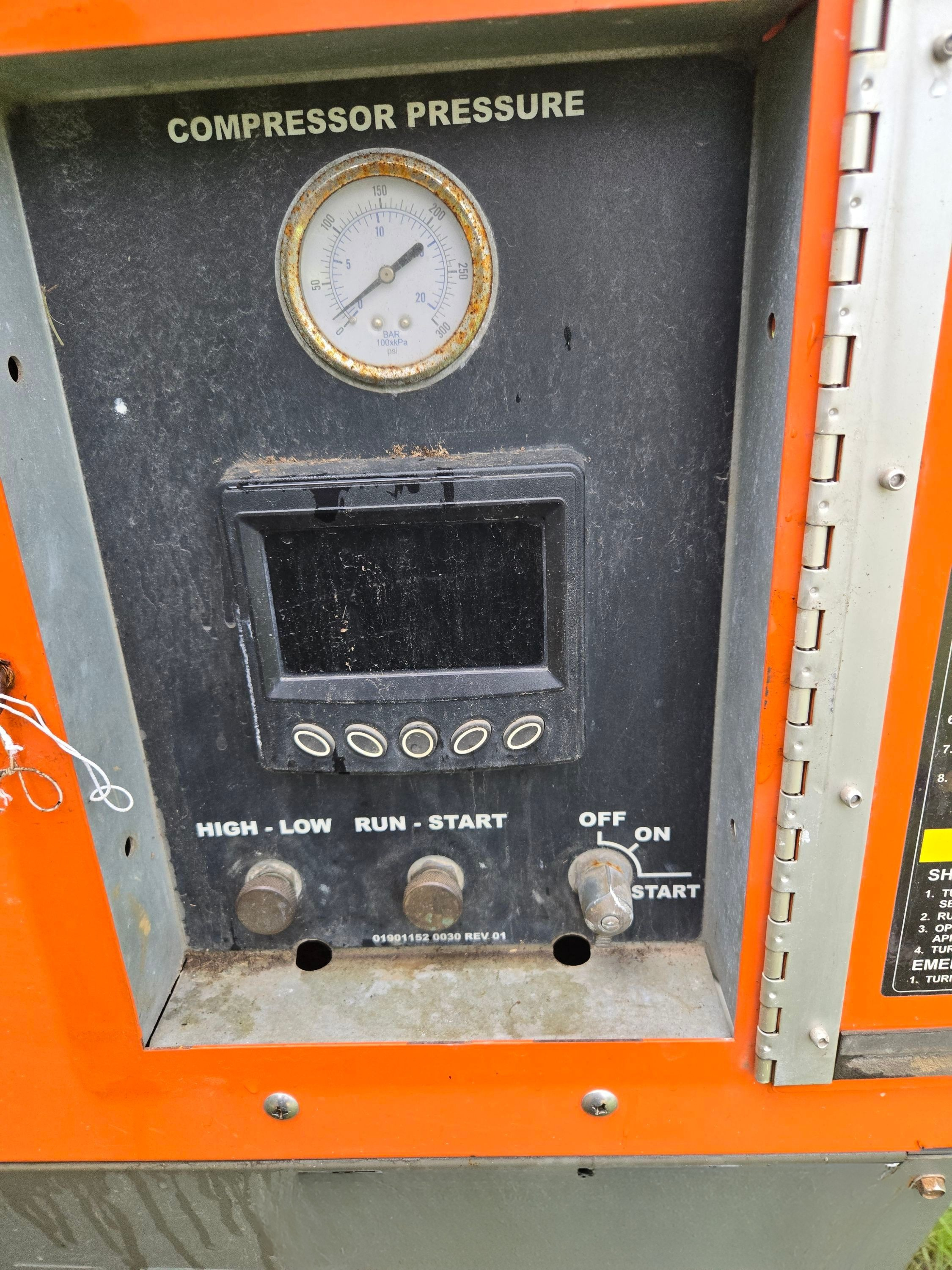 Sullivan Portable Air Compressor: 200-245 cfm