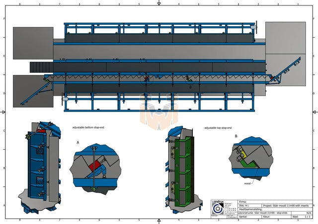 Construx Double Gang Insert Stair Mold