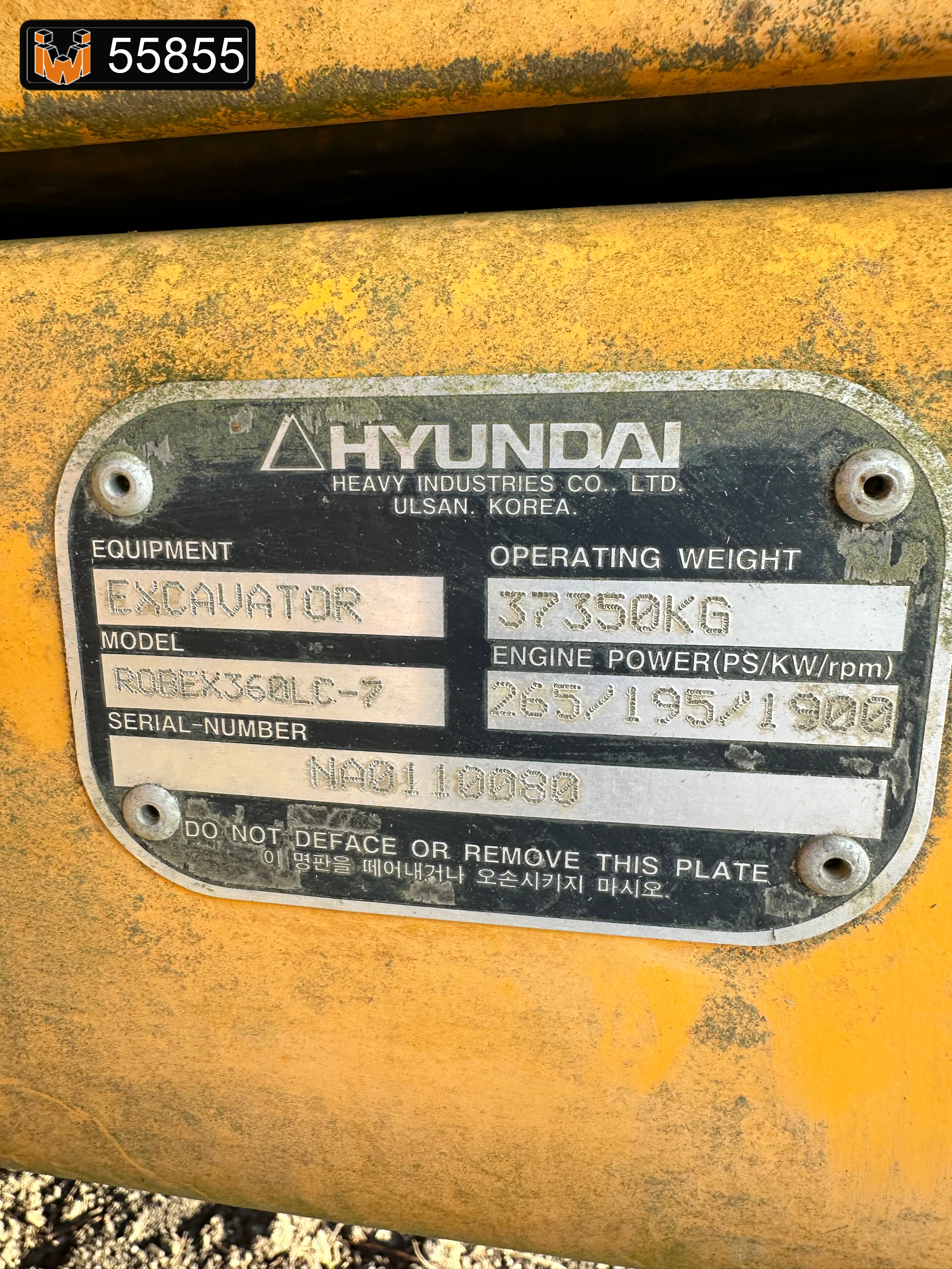 Hyundai Robex 360 LC-7 crawler excavator