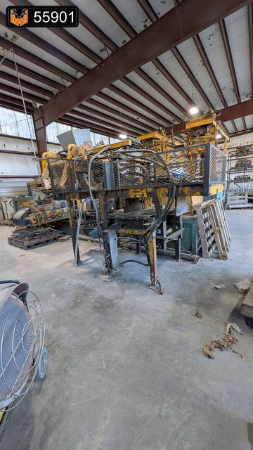 Besser double push depalleter with turntable