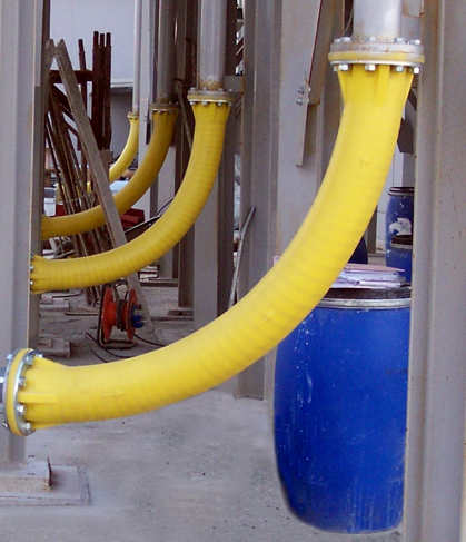 EWM400 EXTRACURVE wide radius anti-wear pipe elbow for drymix material handling and bulk powder conveying systems.