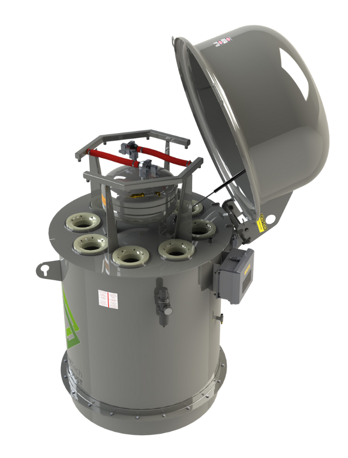 C&W LPR-8 Dust Collector insides